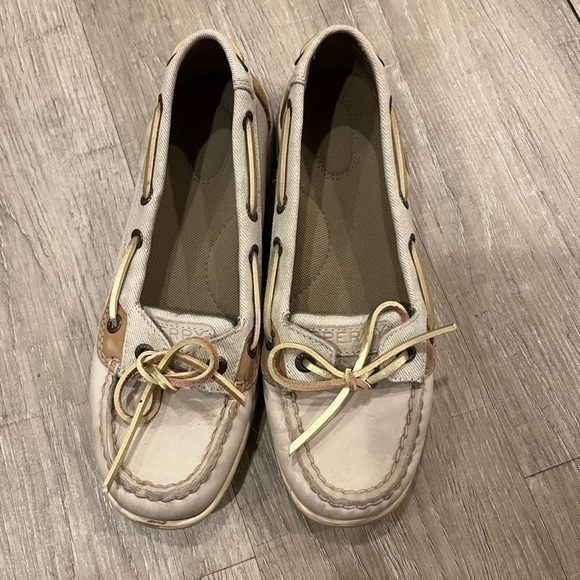 Sperry Shoes - Sperry Top Sider Boat Shoes Beige 6.5